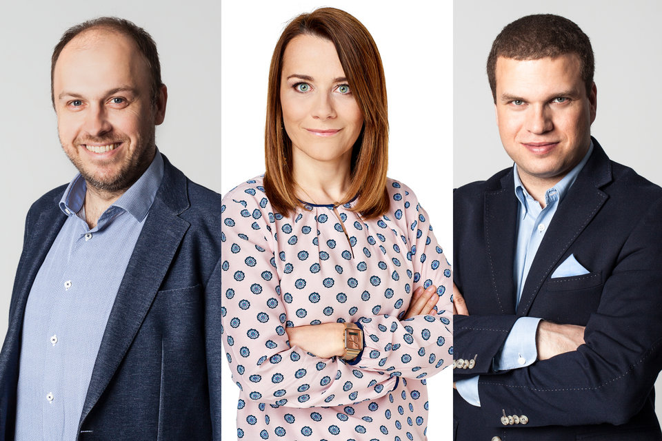 od lewej: Krzysztof Mocek, Anna Jarosz-Badziak, Artur Malinowski&nbsp;