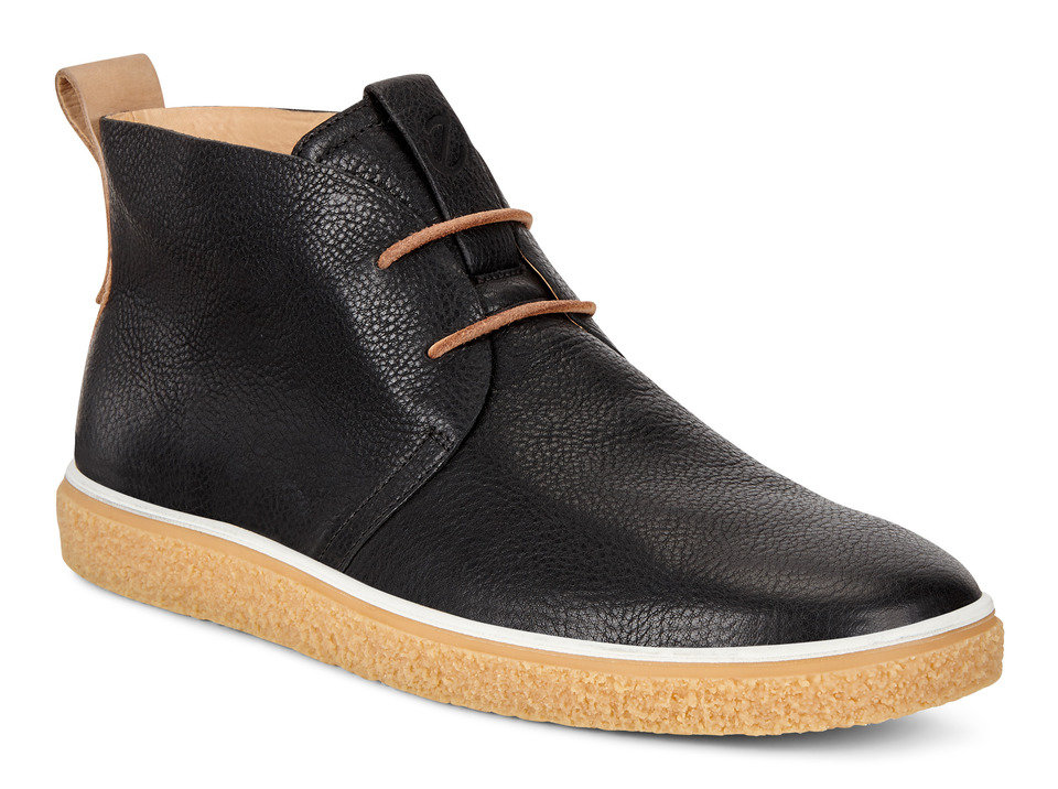 ECCO MEN’S CREPETRAY CHUKKA<br>‘BLACK/POWDER’