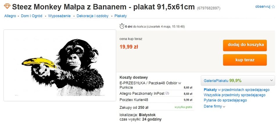 plakat małpa z bananem.jpg