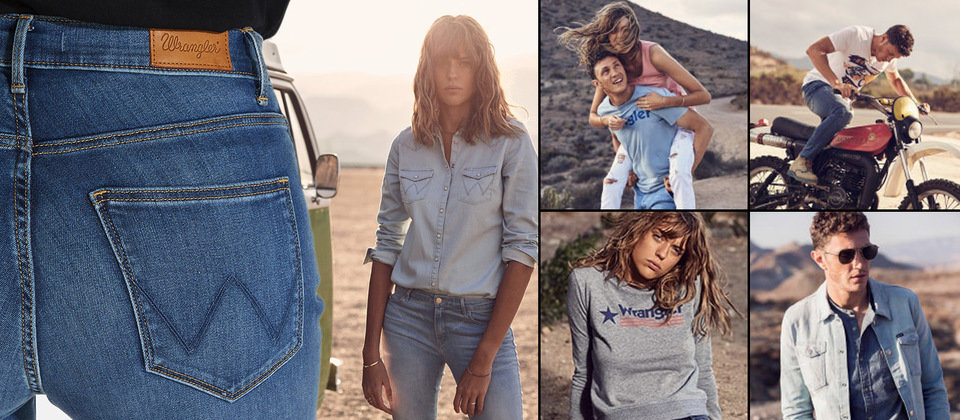 Wrangler to unikalne detale w postaci małej kieszonki wszytej tuż pod pasem czy słynne pomarańczowe szwy – znak rozpoznawczy marki. A także specyficzny kolor – ciemne indygo.