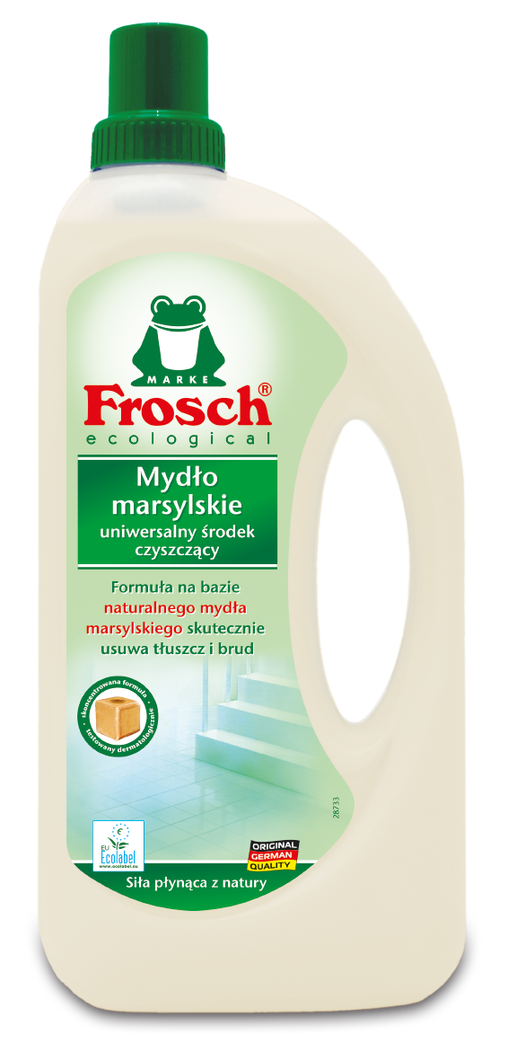 Frosch - Mydło Marsylskie Uniwersalny Środek Czyszczący<br>Pojemność: 1000 ml<br>Sugerowana cena detaliczna: 8 pln