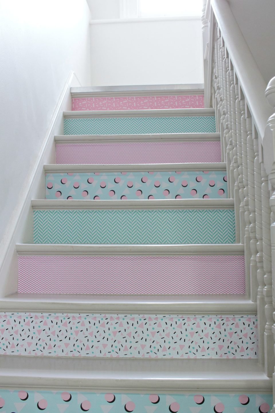 Wow! Isn't that cool? Crazy 80's style stairs made by @littlebigbell.<br>Source: https://www.instagram.com/littlebigbell/