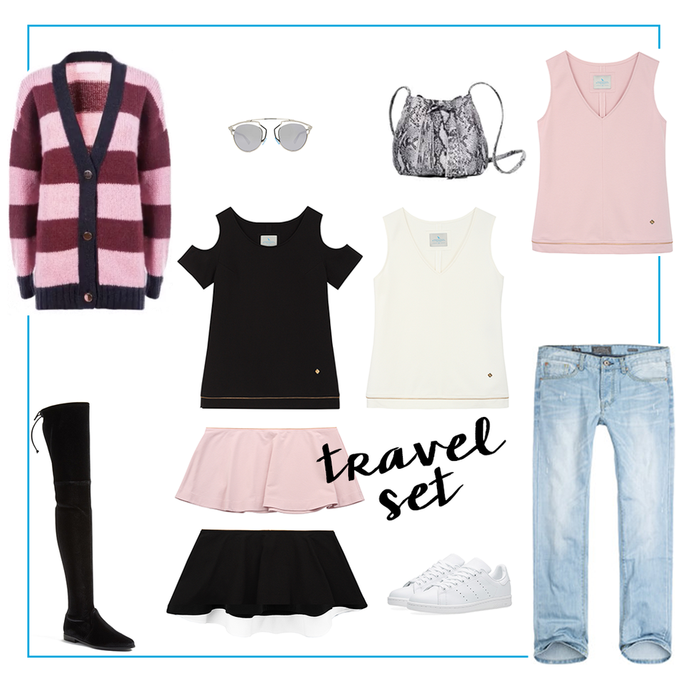 Sweter: Bizuu<br>Okulary: Dior<br>Torebka: Zofia Chylak<br>Kozaki: Uterque<br>Seakersy: Adidas<br>Jeansy: H&M