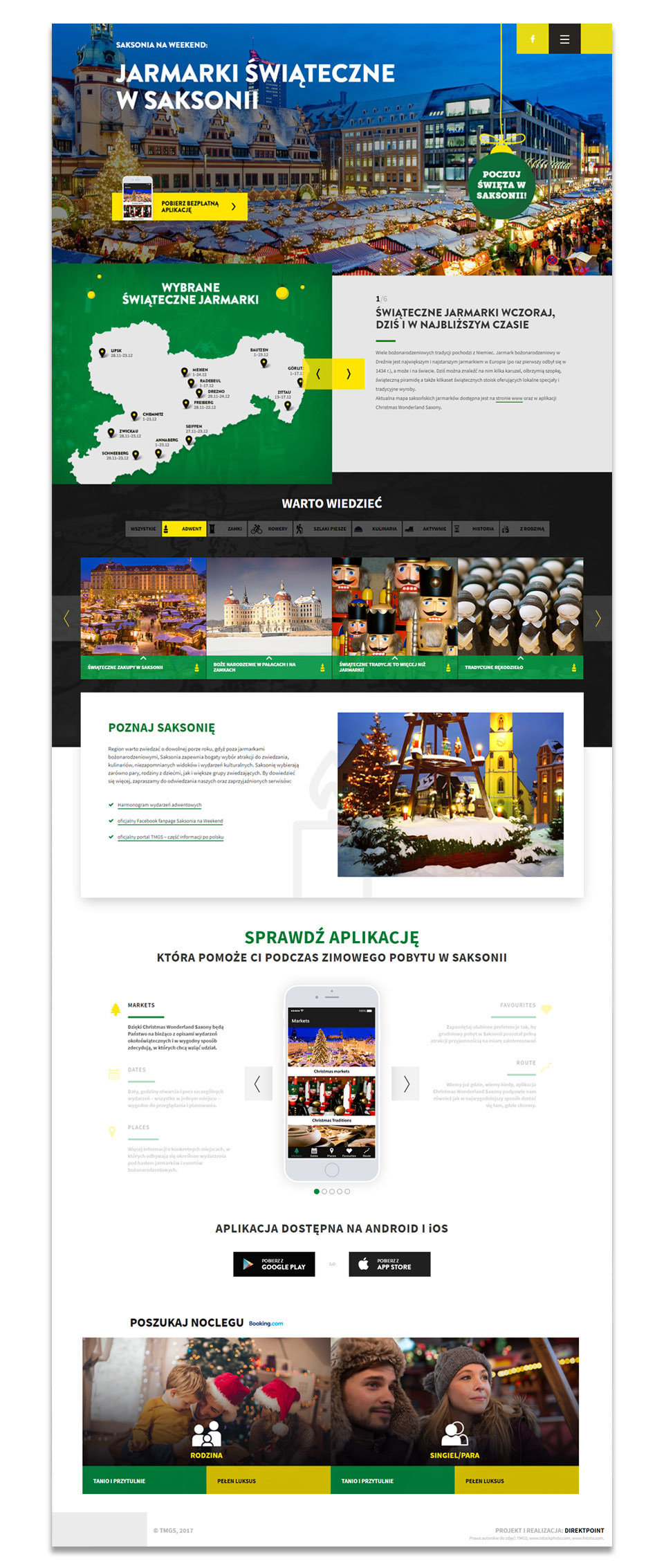 Landing page design. Mobile first design makes it easier to use from smartphones.