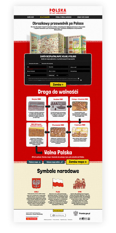 Main assignment was to build a simple website that would encourage user to make a virtual journey and order the map.
