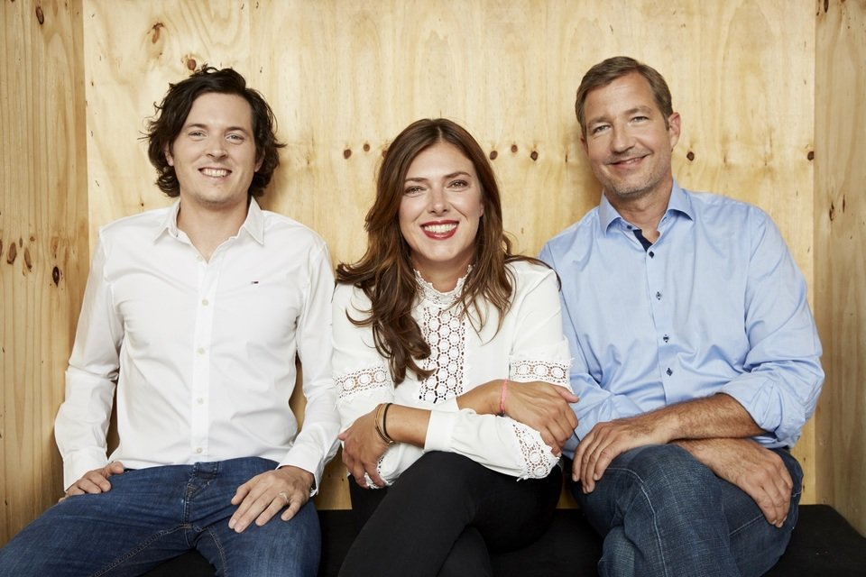 Jason Green (CTO), Claudia Helming (Founder & MD) and Niels Nüssler (MD), Fotograf: Boris Breuer