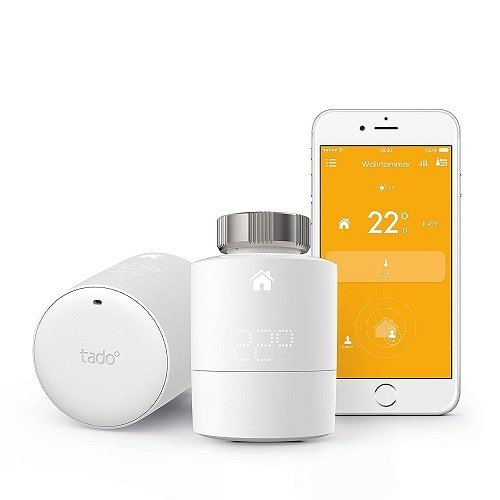 tado° Smartes Heizkörper-Thermostat - Starter Kit, intelligente Heizungssteuerung per Smartphone