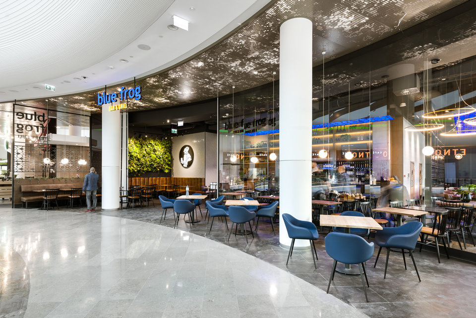 Restauracja Blue Frog w Grand Kitchen Centrum Handlowego Wroclavia