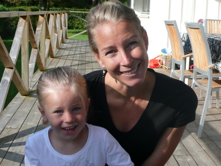 Carolina Molse med dottern Anna.